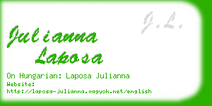 julianna laposa business card